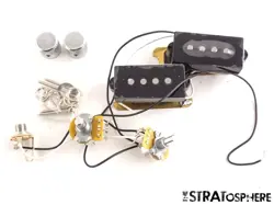 LEFTY FENDER AMERICAN PROFESSIONAL II PRECISION BASS PICKUPS POTS KNOBS & JACK