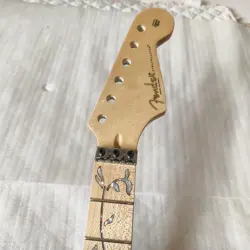 22 FRET ST GUITAR NECK PARTS 25.5INCH MAPLE FINGERBOARD FOR DIY FENDER GLOSS