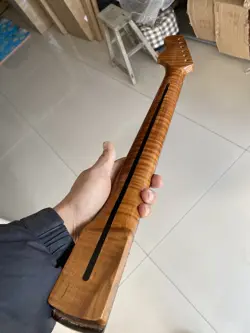 GLOSS FENDER STRAT 22 FRETS ROASTED FLAME MAPLE ELECTRIC GUITAR NECK ROSEWOOD