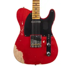 FENDER CUSTOM SHOP 1951 NOCASTER HEAVY RELIC - CRIMSON TRANSPARENT