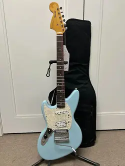 FENDER KURT COBAIN SIGNATURE JAG-STANG LEFT-HANDED ELECTRIC GUITAR - SONIC BLUE