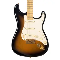 2004 FENDER AMERICAN DELUXE 50TH ANNIVERSARY STRATOCASTER 2 TONE SUNBURST - USED