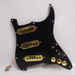 GUITAR PREWIRED LOADED PICKGUARD FOR FENDER SSS BURNS TRI SONIC SINGLE ALNICO 5