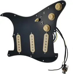 PREWIRED LOADED PICKGUARD SSS SINGLE COILS PICKUPS FOR FENDER STRAT GUITAR