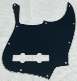 BLACK 3-PLY FOR FIT FENDER JAZZ BASS 5 STRING JB STYLE GUITAR PICKGUARD