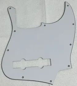 WHITE 3-PLY FOR FIT FENDER JAZZ BASS 5 STRING JB STYLE GUITAR PICKGUARD