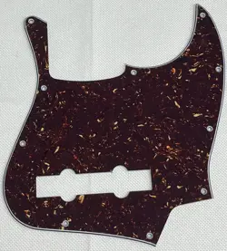 BROWN TORTOISE 4-PLY FOR FIT FENDER JAZZ BASS 5 STRING JB STYLE GUITAR PICKGUARD