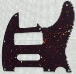 BROWN TORTOISE FOR FENDER TELE 8 HOLE P90 STRAT PICKUP STYLE GUITAR PICKGUARD