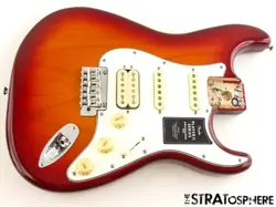 FENDER PLAYER II STRATOCASTER STRAT HSS LOADED BODY, ASH AGED CHERRY BURST