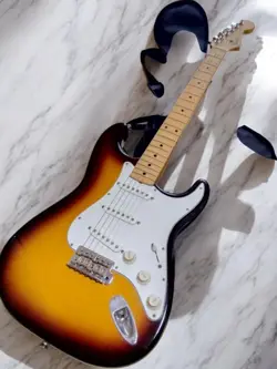 FENDER JAPAN STRATOCASTER SUNBURST ELECTRIC GUITAR - USED, MINOR WEAR