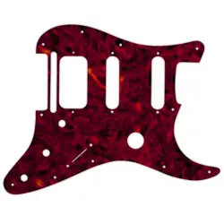 FENDER FISHMAN TRIPLEPLAY STRATOCASTER HSS PICKGUARD 1 PLY NITRATE TORTOISE