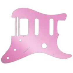 FENDER FISHMAN TRIPLEPLAY STRATOCASTER HSS PICKGUARD PINK MIRROR
