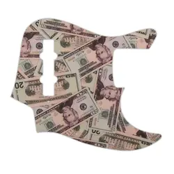 BASS PICKGUARD MONEY