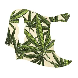 FENDER MADE IN JAPAN JAZZ BASS PICKGUARD CANNABIS