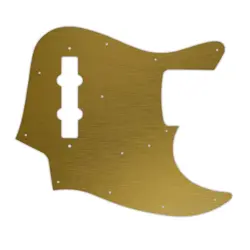 FENDER MADE IN JAPAN JAZZ BASS PICKGUARD FAUX BRUSH GOLD