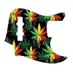 FENDER MADE IN JAPAN JAZZ BASS PICKGUARD RASTA DRIP