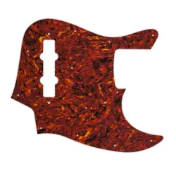 FENDER MADE IN JAPAN JAZZ BASS PICKGUARD NITRATE TORTOISE WHITE BACK