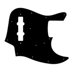 FENDER MADE IN JAPAN JAZZ BASS PICKGUARD BLACK PARCHMENT BLACK