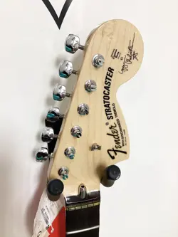 2024 FENDER MALMSTEEN STRATOCASTER SCALLOPED ROSEWOOD NECK TUNERS PLATE & SCREWS