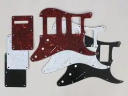STRATOCASTER HSH SCRATCH PLATE PICKGUARD SET TO FIT USA/MEX FENDER IN 3 COLOURS