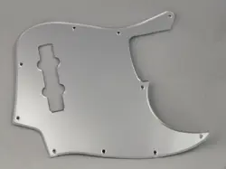 SILVER MIRROR SCRATCH PLATE FOR USA FENDER JAZZ J BASS GUITAR