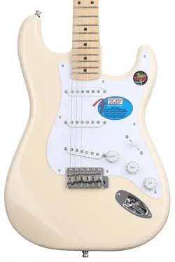 FENDER JIMMIE VAUGHAN TEX-MEX STRATOCASTER - OLYMPIC WHITE WITH MAPLE