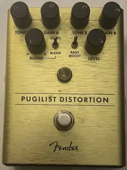 FENDER PUGILIST DISTORTION PEDAL USED IN GREAT SHAPE