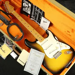 USED FENDER CUSTOM SHOP  TIME MACHINE 1956 STRATOCASTER NOS 2COLOR SUNBURST 2001