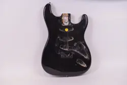 1978-1979 VINTAGE FENDER STRATOCASTER HARDTAIL BODY BLACK ~CLEAN~ STRAT USA 1970