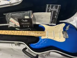 2004 FENDER USA 50TH ANNIVERSARY STRATOCASTER ELECTRIC GUITAR CHROME BLUE