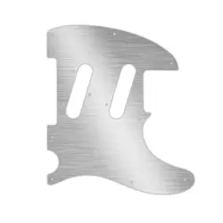 FENDER CLASSIC PLAYER TRIPLE TELECASTER PICKGUARD FAUX BRUSH SILVER