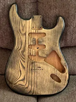 CUSTOM 3 PIECE ASH HARDTAIL STRATOCASTER GUITAR BODY / FENDER