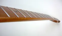 TELECASTER 22 STAINLESS STEEL GUITAR NECK/ROASTED, FITS/WARMOTH, FENDER TELE