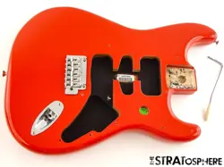FENDER PLAYER II STRATOCASTER BODY + HARDWARE, STRAT ALDER CORAL RED