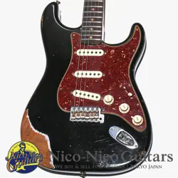 FENDER CUSTOM SHOP 2019 LIMITED 1960 ROASTED STRATOCASTER HEAVY RELIC AGED BLACK