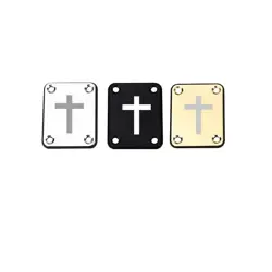GUITAR NECK PLATE - LASER ENGRAVED CROSS FAITH FOR FITS FENDER