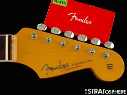 USA FENDER ERIC JOHNSON STRATOCASTER STRAT NECK & TUNERS, ROSEWOOD BOUND