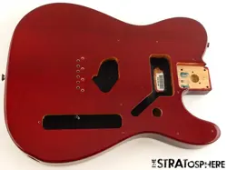 FENDER PLAYER II TELECASTER TELE BODY, CHAMBERED MAHOGANY TRANSPARENT CHERRY 