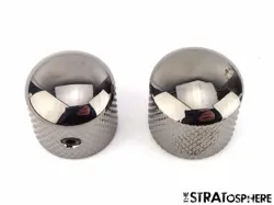 FENDER TELECASTER TELE BLACK NICKEL DOME, GUITAR KNOBS GUITAR PARTS FMT TELE.