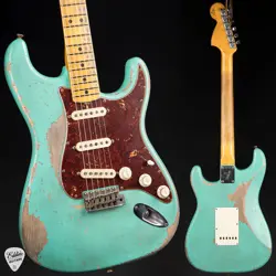 FENDER CUSTOM SHOP MASTER BUILT 1969 STRATOCASTER RELIC - SEA FOAM GREEN#R141141