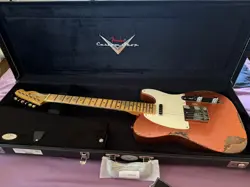 2023 FENDER CUSTOM SHOP '55 HEAVY RELIC TELE IN ORANGE SPARKLE W/COA