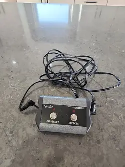 FENDER 2-BUTTON AMPLIFIER CHANNEL SELECT REVERB GUITAR FOOTSWITCH 