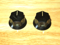 FENDER 1966 BLACK JAGUAR MUSTANG DUO SONIC OR MUSIC MASTER CONTROL KNOBS