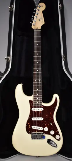 2005 FENDER AMERICAN SERIES STRATOCASTER 60TH ANNIVERSARY OLYMPIC WHITE W/OHSC