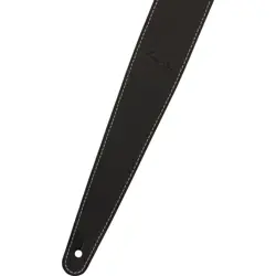 FENDER 2 ESSENTIALS LEATHER STRAP BLACK GUITAR