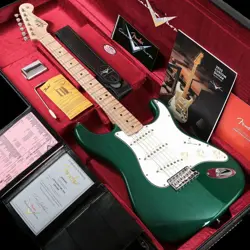 FENDER CUSTOM SHOP LTD 1965 STRATOCASTER MAPLE FB NOS AGED TEALGREEN TRANSPARENT
