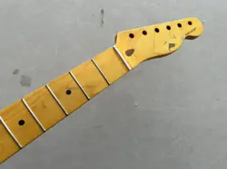 VINTAGE 21 FRET YELLOW MATTE MAPLE GUITAR NECK FOR FENDER TELECASTER NECK STYLE