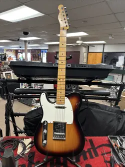 FENDER STANDARD TELECASTER SUNBURST MIM LEFTY LEFT-HANDED MAPLE NECK GUITAR