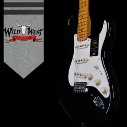 2025 FENDER AMERICAN VINTAGE II 1957 STRATOCASTER MAPLE FINGERBOARD BLACK 7.85