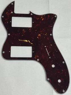 BROWN TORTOISE FOR FIT FENDER '72 THINLINE TELECASTER PAF STYLE GUITAR PICKGUARD